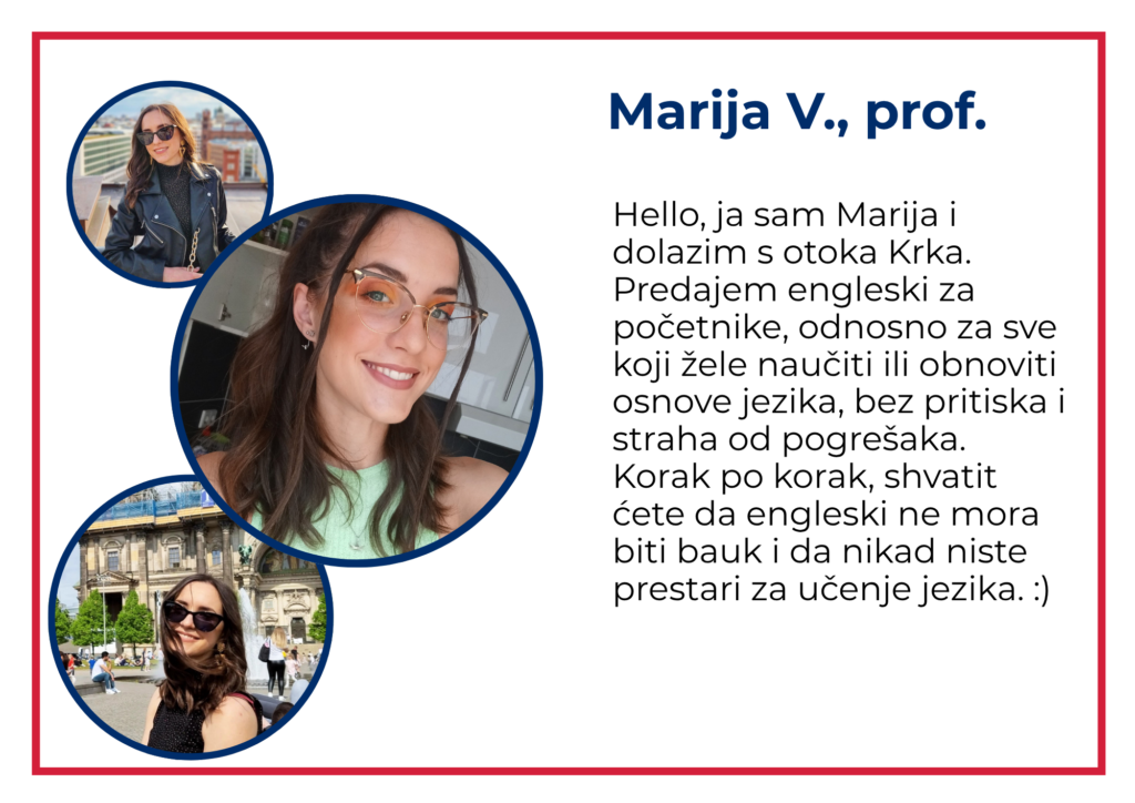 Profesorica koja vodi tečaj engleskog jezika