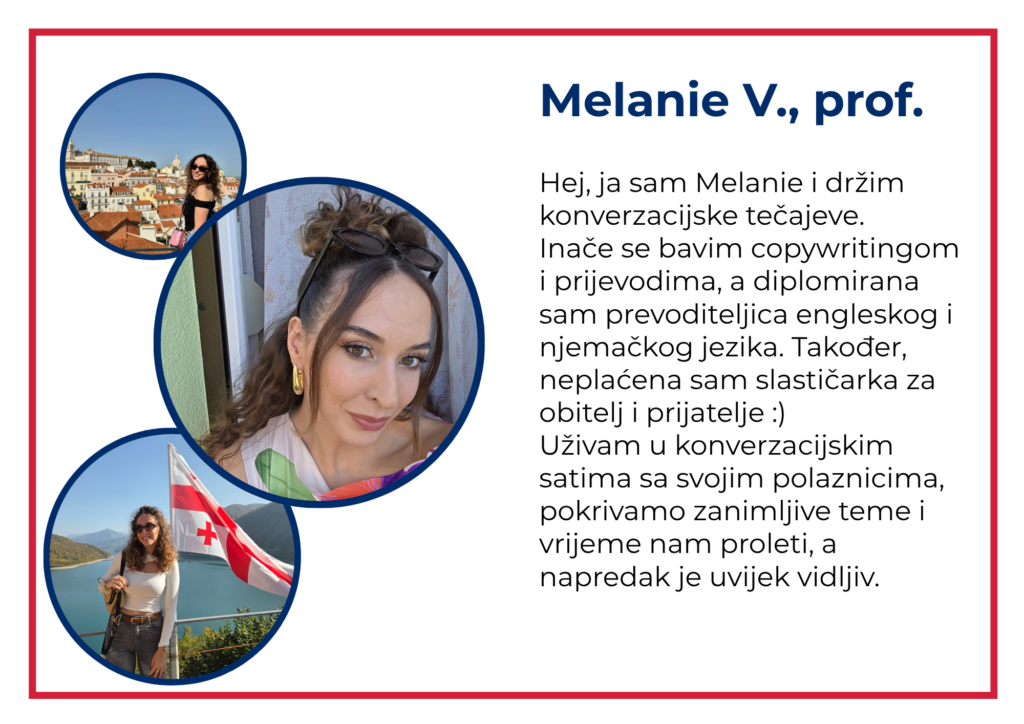 Profesorica koja vodi tečaj engleskog jezika