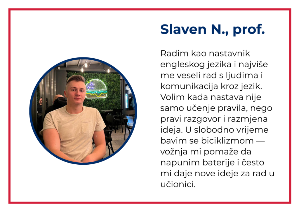 Profesor koji vodi tečaj engleskog jezika